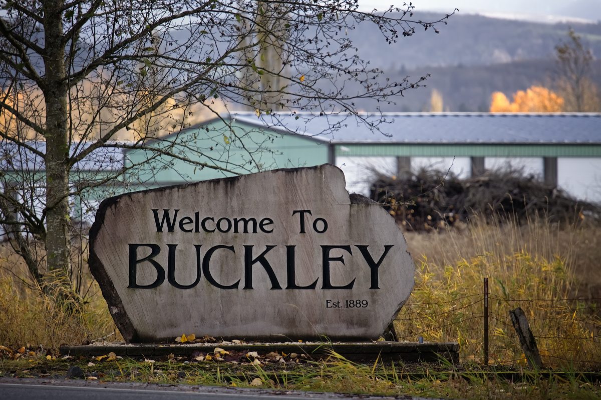 Diligence Security service area of Buckley, Washington — local view of Buckley in Pierce County.