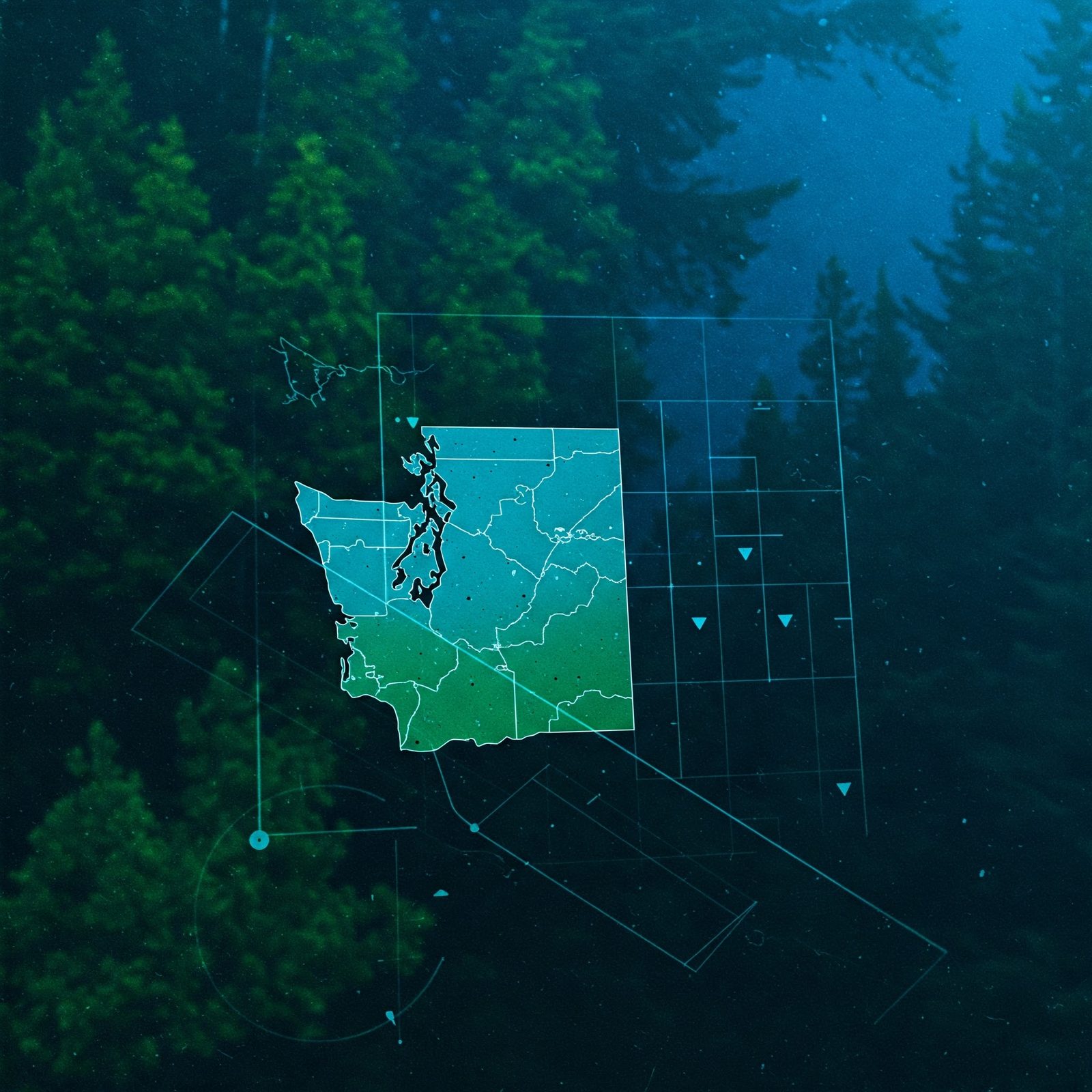 A service area map showing the extensive reach of Diligence Security across King and Pierce Counties