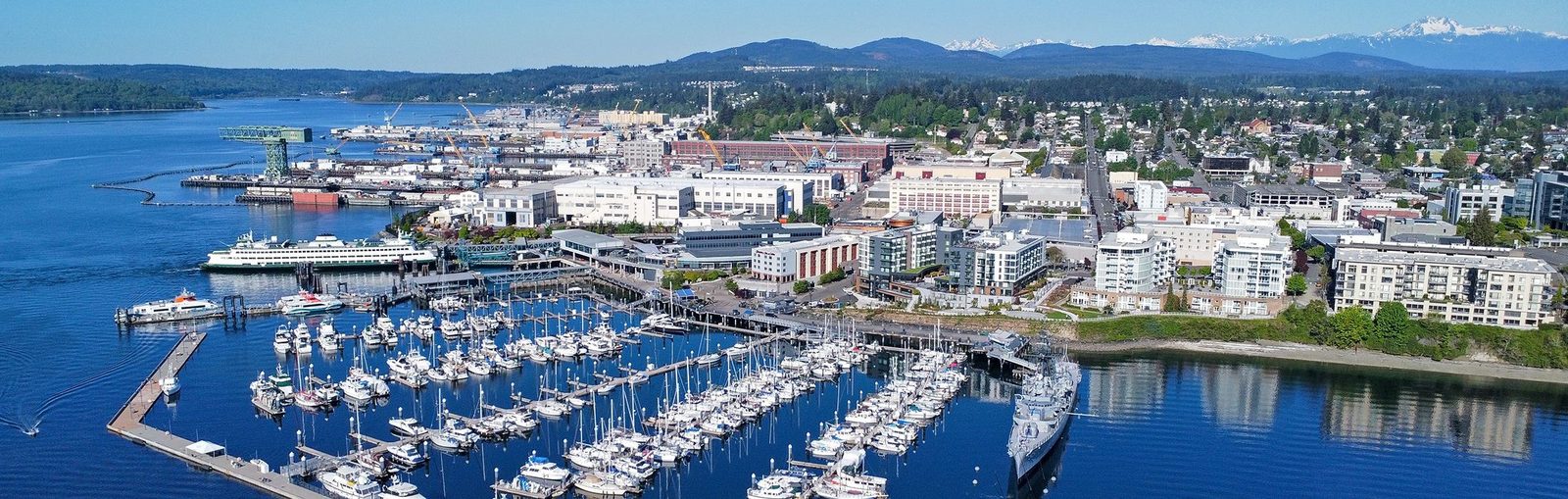 View of downtown Poulsbo waterfront, a Kitsap County service area for Diligence Security Officers.