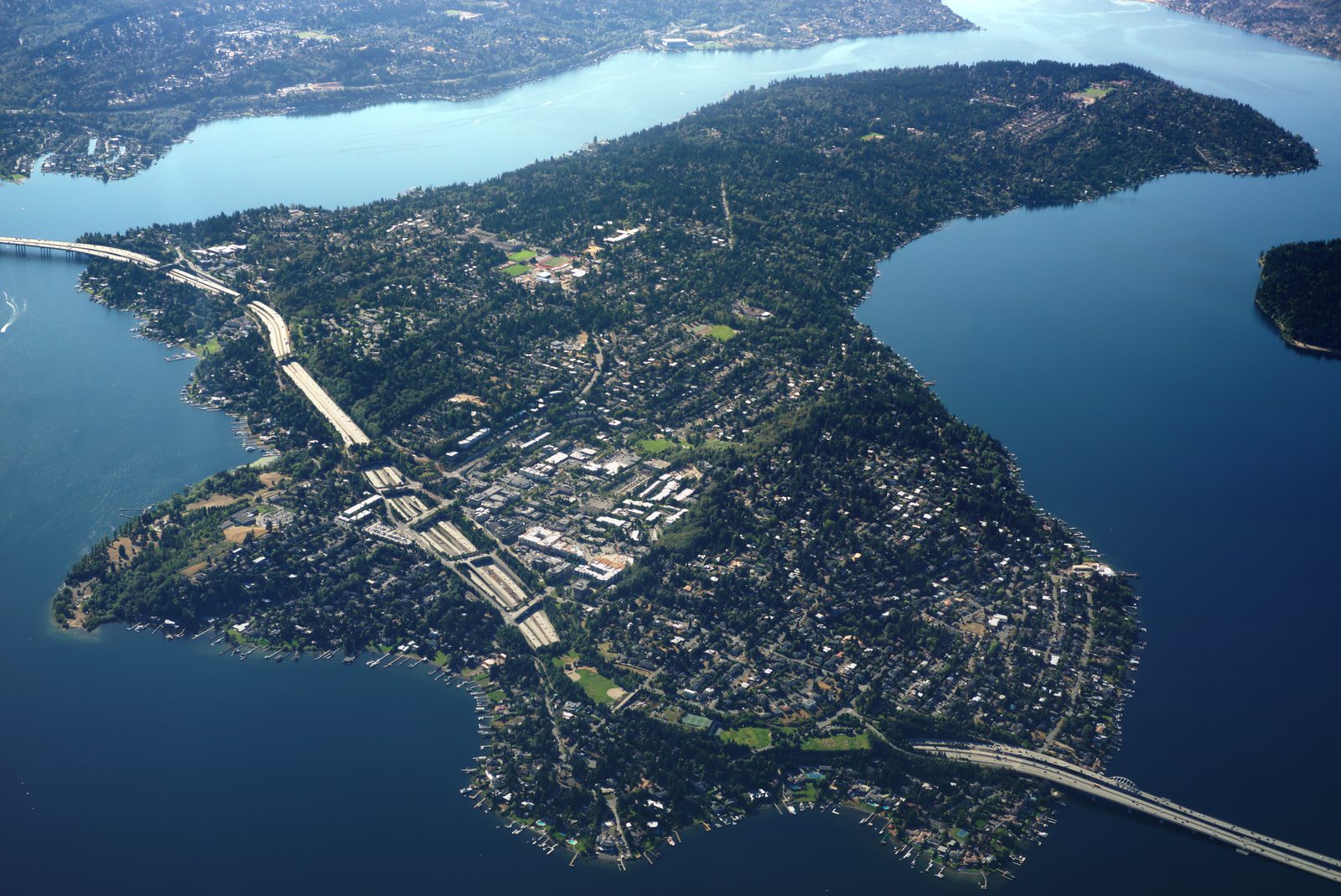 Diligence Security service area of Mercer Island, Washington — local view of Mercer Island in King County.