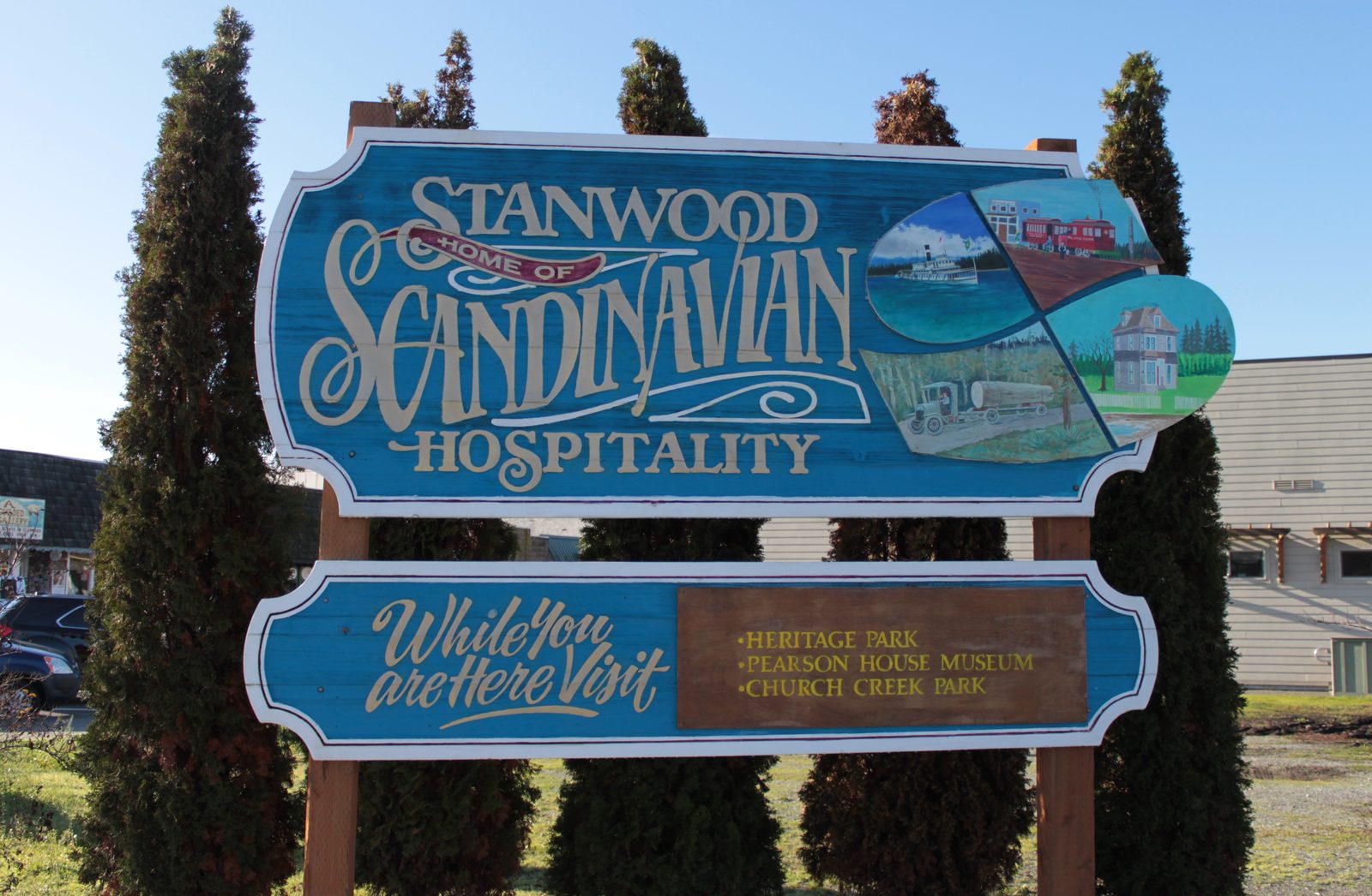 Diligence Security service area of Stanwood, Washington — local view of Stanwood in Snohomish County.